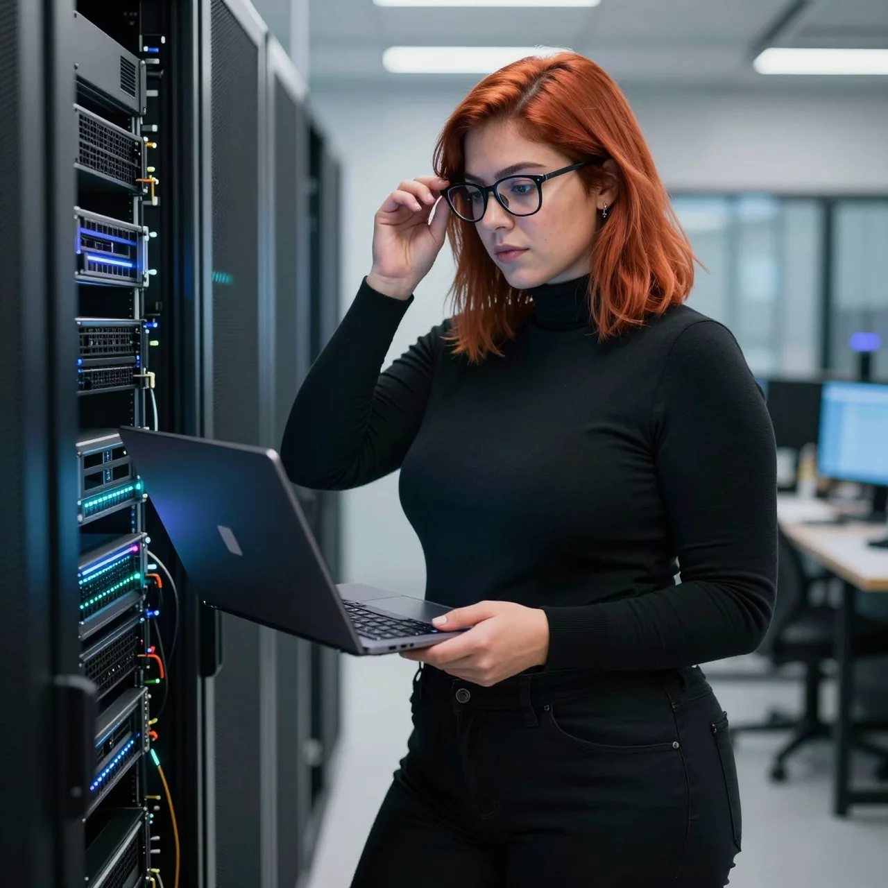 Elegantes fotorealistisches KI Porträt